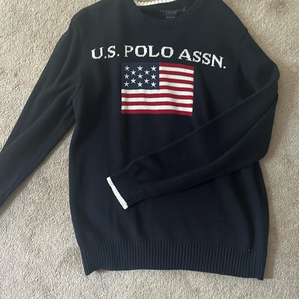 U.S. Polo Assn. American Flag Sweater